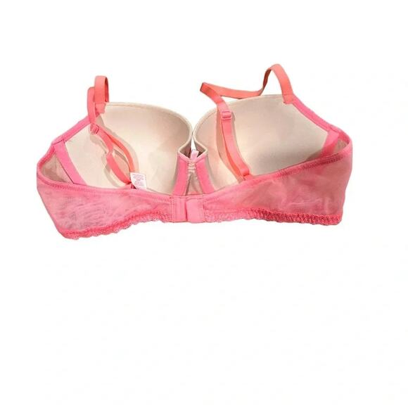 Victoria's Secret Padded Demi Angels Pink/Nude Lace Bra Size 36B NWOT - Picture 8 of 9
